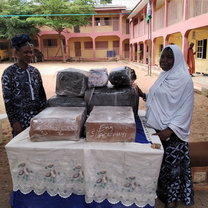 PRESENTATION OF BOOKS DONATED TO MOLEK SCHOOLS BY PRINCESS JANET ARINLADE AKINOLA  